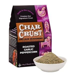 차 크러스트 드라이-럽 양념 구운 마늘 페퍼콘 | 올인원 양념 | 스테이크, 버거, 치킨, 연어에 완벽 | 주스에 밀봉하는 시그니처 크러스트, 4온스(3팩)