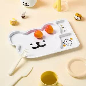 몰티즈 빅페이스 3분할 식판플레이트 플라스틱식기 반찬 캐릭터 간식