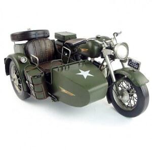 오토바이 모형 피규어 사이드카 레트로 서재 카페 다이 트 장식 짐카 공예