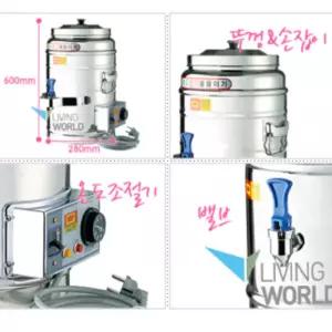 온수통 전기 물끓이기 전기물통 자동 육수통 보온통 스텐 물통 업소용 장국 대용량