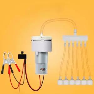 프리미엄 차량용기포기 12V 낚시 펌프 시거잭 공급기 연결 산소 대형 클립 줄 1m 속도