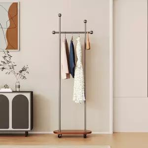 사무실 옷걸이 매장 사무실용 이동 프레임 옷가게 월넛베이스 두꺼움 행거
