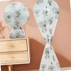 가정용 스탠딩 냉풍기 보호 커버 동물 프린트 패브릭 먼지 차단 덮개 실내