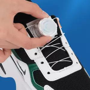 와이어신발끈 회전조임클립 매듭없는 운동화끈 2개입