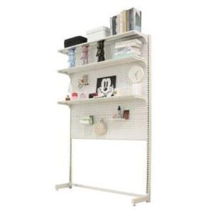 타공보드 철제 책장 타공판 정리 책꽂이 페그 진열대 검은색은