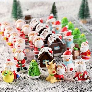크리스마스 케이크 장식 산타 데코 35개 클로스 써클 2개 성탄절 여러 반짝이는