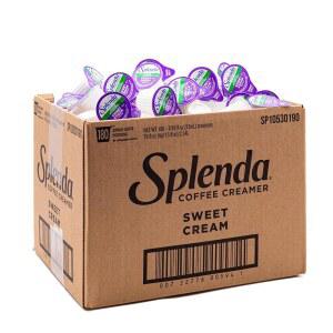 스플렌다 싱글 서브 커피 크리머 컵, 슈가 프리 스위트 크림, 180 카운트