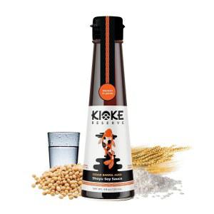 키오케 리저브 쇼유 간장 | 일본에서 숙성된 소규모 소규모 간장 | 풍부한 풍미를 위해 숙성된 프리미엄 간장 통 | 스시 & 볶음용 천연 Non-GMO 쇼유 소스 (4온스)