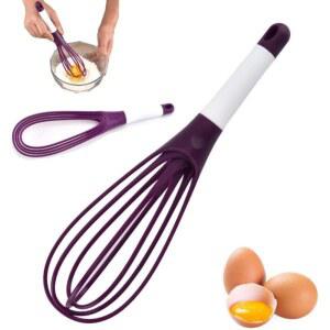 2 in 1 실리콘 거품기 플랫 회전 그린 232220 초록색 계란 비터 비터레드