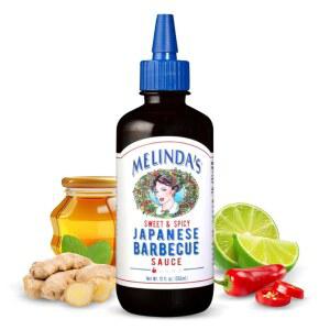 멜린다 u2019s 일본식 바비큐 소스 - 간장, 생강, 마늘, 홍고추, 꿀로 만든 고급 일본식 매운 소스와 마리네이드 - 텐 프리 - 12온스, 1팩