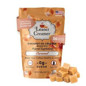 슈퍼푸드 성분이 함유된 리너 크리머 코코넛 크리머 u2013 무유, 무설탕, 케토, 텐 프리 파우더 커피 크리머 u2013 카라멜 u2013 280g