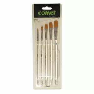 꾹상점3  투명구성붓 코매트 미술용품 칠성당 5본세트