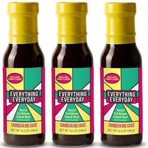 데이브의 고메 에브리씽 데일리 캐리비안 스타일 저크 바비큐 소스, 10.05온스 병(1팩) - & 텐 프리 스위트, 고소한 & 캐리비안 히트 바비큐 소스 - 그릴, 볶음, 디핑용