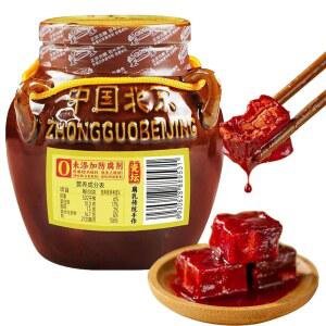 Red Fermented Bean Curd,350g /12.34oz,Chinese Traditional Fermented Tofu Cubes,for Hot Pot, Stir-fry,Noodles