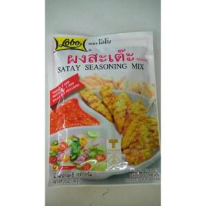 로보 시즈닝 파우더 사테이 시즈닝 믹스 / 치킨 사테이 또는 돼지 사테이 볶음 튀김 소스 믹스 치킨 사테이 볶음 소스 100g (4팩)