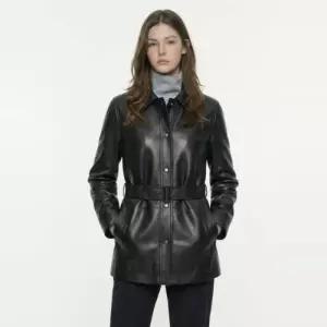 [백화점정품] 26년NEW 헤지스레이디스 HAZZYS [26SS] 벨티드 리얼 레더 자켓 HSJA6A106