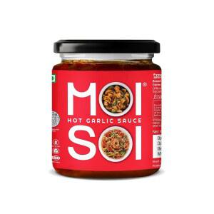 MOI SOI 핫 갈릭 소스 | 프리미엄 퀄리티 소스 스프레드-볶음 요리 소스 두부, 파니어, 채소 및 고기, 175gm