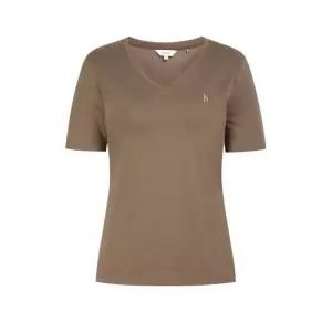 [백화점정품] 26년NEW 헤지스레이디스 HAZZYS [26SS] 브이넥 코튼모달 반팔 티셔츠 HSTS6B313W2