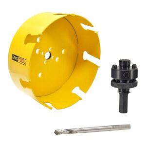 CT00Y57R619A 3피스 160MM 카바이드 아스팔트 MDF 타일 BIT PILOT CUT 콘크리트 벽돌 석고 플라스틱 목재 홀쏘 ARBORED