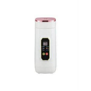전기 텀블러 가열 전기포트 휴대용 온도 황금색 차량 스튜 650ml 12V 프리미오