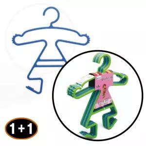 1+1  귀여운 유아용옷걸이 어깨확장 아이방 옷장 행거 키즈 5p