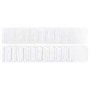 TEENYYOU 200세트 50MM 2인치 뒷면 세트 투명 프레스 종이 금속 부품 버튼 공예 필름 크래프트 커버 용품 포함 DIY 스퀘어 자석 냉장고