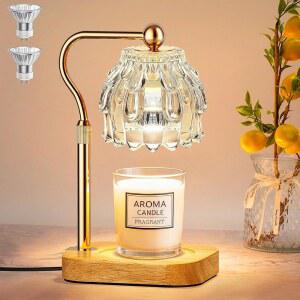 타이머가 있는 캔들 워머 램프 - 꽃 전기 왁스 멜터 조절 가능한 높이, 여성, 엄마, 크리스마스, 생일, 홈 데코용 선물