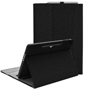 SSS GRGB 마이크로소프트 서피스 포트폴리오 홀더 케이스 커버 비즈니스 EDITION 스타일러스 호환 블랙 1ST 프로 맞는 각도 타입 있는 2025에 12인치 포켓이 다중 30 키보드와 보기 5CM