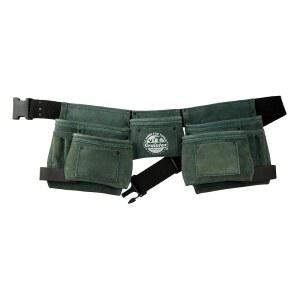 GRAINTEX DS2388 11 포켓 헌터 컬러 가방 그린 원예 공구 건설 루프 벽체 가죽 앞치마 벨트 도구 가능한 해머 스웨이드 지붕 목수 2개 조절 건식