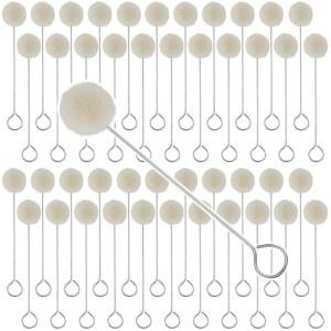 SEHOI 울 다우버 250개, 가죽 염료 브러시, 도버, 염색용 있는 DIY 금속 손잡이가 염색, 프로젝트,