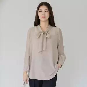 엄마옷 마담4060 타이배색루즈핏 여성 데일리 블라우스 -RBL2603020-