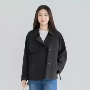 엄마옷 마담4060 클래식더블숏트렌치 여성 데일리 자켓 -RJK2603016-