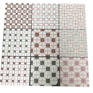 화장실 바닥 도기 타일 복원 방지 미끄럼 셀프 블루타일 펜션 핸드페인팅 그린 모조 거실