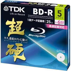 TDK 블루레이 디스크 5팩 - 25GB 6X BD-R 인쇄 가능 [2010 버전]
