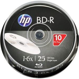 BD-R 6배 블루레이 디스크, 25GB - 10개 디스크 케이크 상자