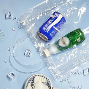 비치가방 투명 방수 PVC 손가방 30X40X10