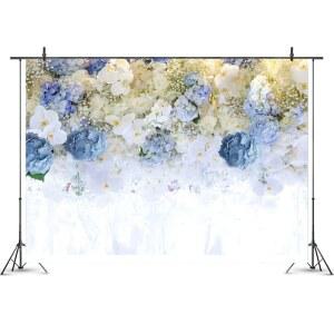 화이트 블루 배경 웨딩 여성 대회 장식 촬영 숙녀 샤워 파티 사진 기념일 미인 엄마 브라이덜 애호가 소품