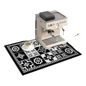 커피 매트 접시 건조 레트로 블랙 16 조리대용 24인치 액세서리 아래에 6CM 흡수성 적합 세척 숨기기 높은 얼룩 쉬운 40 61CM 기계 메이커