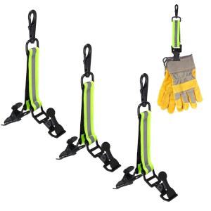 SATINIOR 소방관 장갑 클립 스냅 도구용 작업 후크 회전 3개입 소방 트림 액세서리 장비 소방용 턴아웃 반사 구조 안전