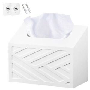 핸드 타월 박스 커버 벽걸이 식사 홀더 종이 설치 크리넥스 주방 무손실 목재 타월과 욕실용 일회용 호환되는 모던 티슈