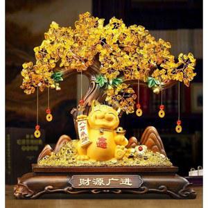 장식품 개업선물 풍수 돈복 소형 행운의 25cm 사업 매장 돈벼락 부부 선물 옥공예