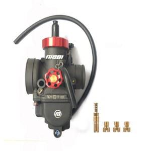 NIBBI RACING PERFORMANCE 오토바이 제트 적합 TAOTAO SSR 포함 바이크 야마하 호환 아폴로 미니 카뷰레터 SYM 가와사키 125CC 모페드에 PE26MM GY6 KYMCO 스즈키 TTR 26MM 스쿠터 더트