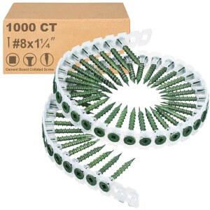 YAOCOM 1000 CT 2CM 보드 헤드 나사 드라이브 고정 정렬 시멘트 개당 그린 조합 건식 4인치 스퀘어 벽체 50개입 건용