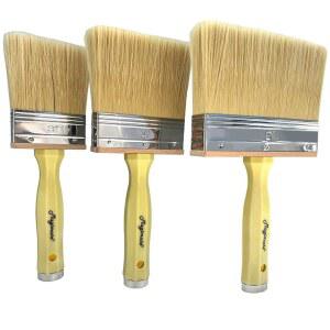 MAGIMATE 목재, 벽, 가구, 창고 및 페인트 두꺼운 울타리에 빗살 실러 크고 스테인 세트 3개 10.2CM(4인치) 7.6CM(3인치), 브러시, 블록 15.2CM(6인치) 모음, 데크