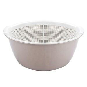 SUNICON IN 주방 거름망 27CM 바구니 세척용 12 이중 배수 그릇 과일 야채 소쿠리 세척 세트 두꺼운 플라스틱 레이어 탈착식