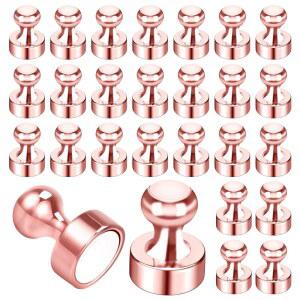 냉장고용 자석 강한 냉장고 작은 로즈 주방 50팩 골드 성인용 블랙 사무실 학교