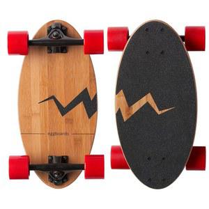 EGGBOARDS MINI LONGBOARD 오리지널 - 대나무 간편한 성인 휴대, 부드러운 주행 스케이트보드, 및 크루저