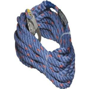 HONEYWELL MILLER TITAN 300L 125피트 잠금 폴리프로필렌 Z7 스냅 후크 로프 루프 125FTBL 포함 폴리에스터 혼방