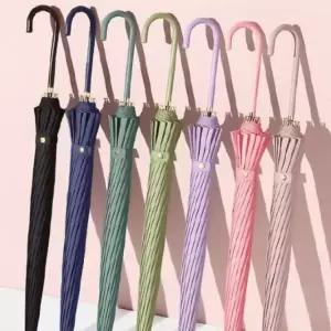 16K 튼튼한 모던 장우산 감성컬러 롱핸들 방풍 자동장우산 데일리 필수템