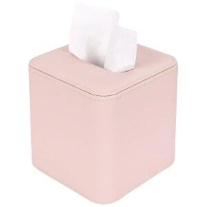 DODAMOUR PU 가죽 사각 큐브 크림 오프닝 자석 표준 박스 사무실용 티슈 디스펜서 핑크 홀더 사이즈 커버 바닥 가정